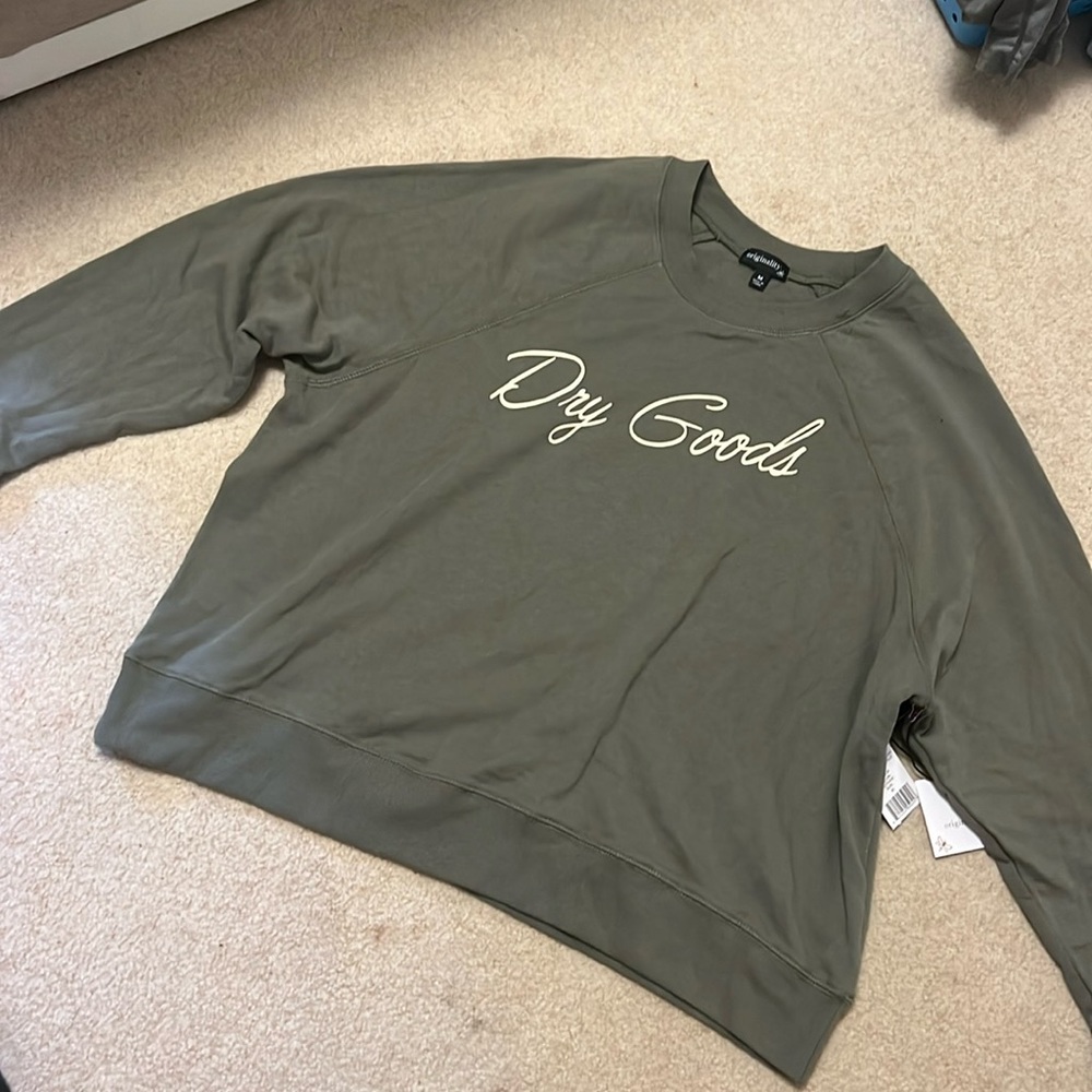 Dry goods green crewneck